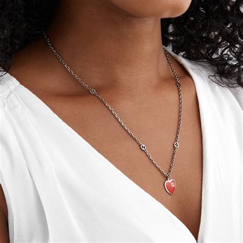 gucci necklace red heart|gucci inspired choker necklace.